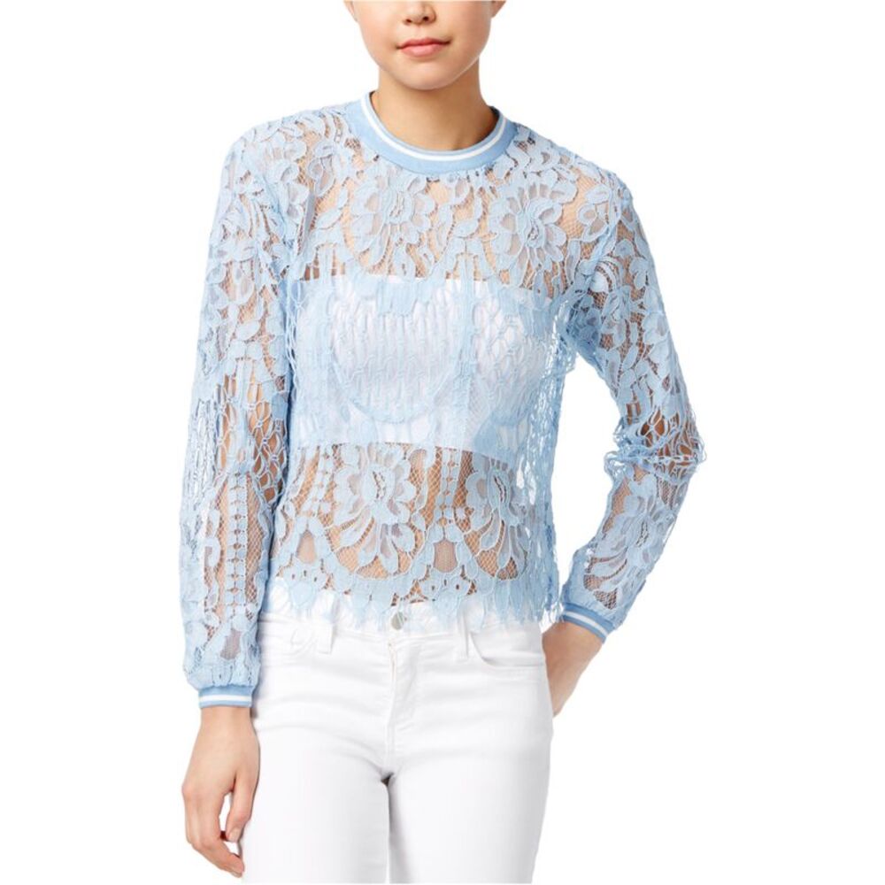 Fair Child Womens Bishop-Sleeve Knit Blouse, NWT